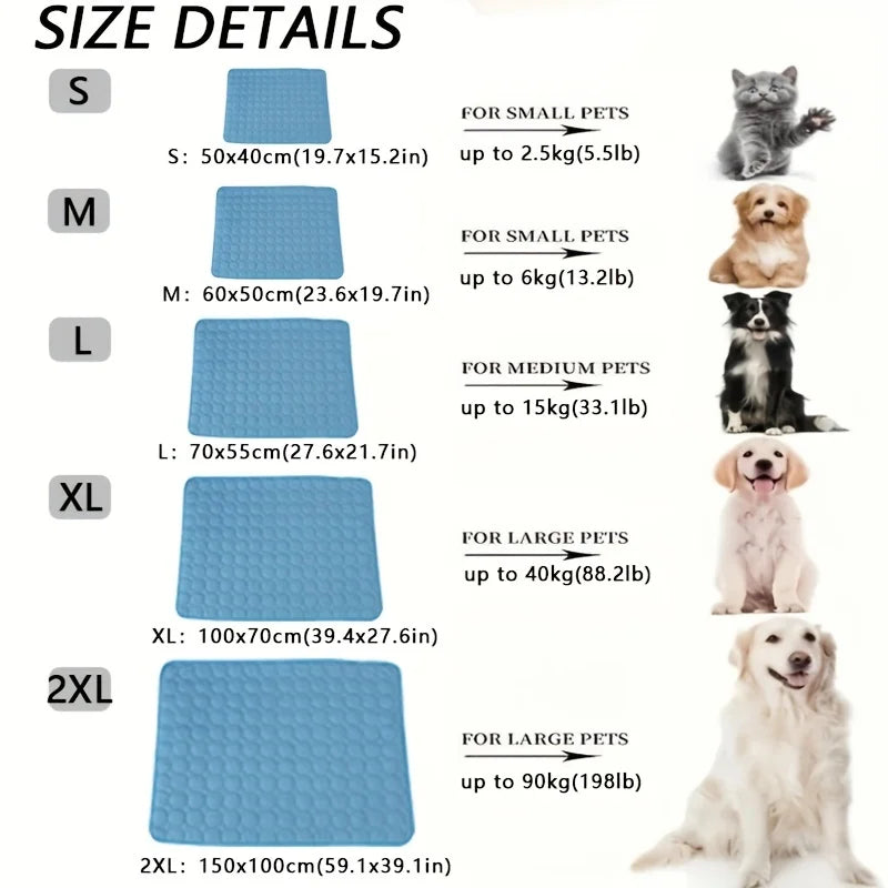 Tapis rafraîchissant pour animaux de compagnie
