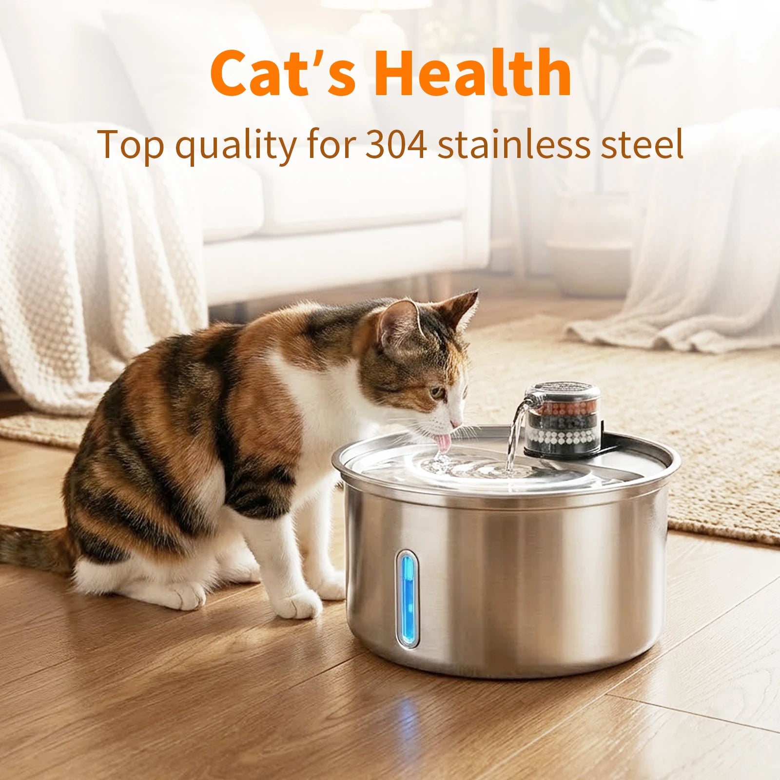 Fontaine à eau intelligente pour chat et chien, 3,2 L