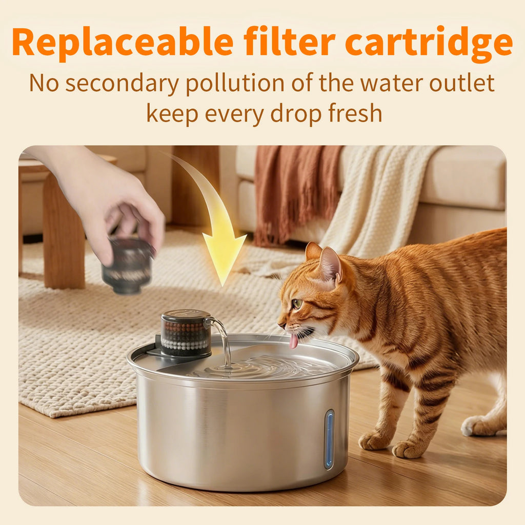 Fontaine à eau intelligente pour chat et chien, 3,2 L