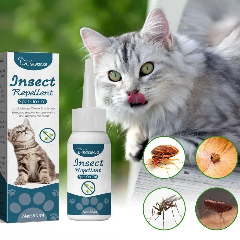Solution antiparasitaire externe 50ml pour chien et chat — Anti-puces, tiques et poux