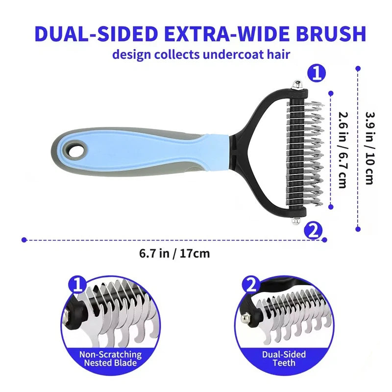 Brosse démêlante pour animaux de compagnie
