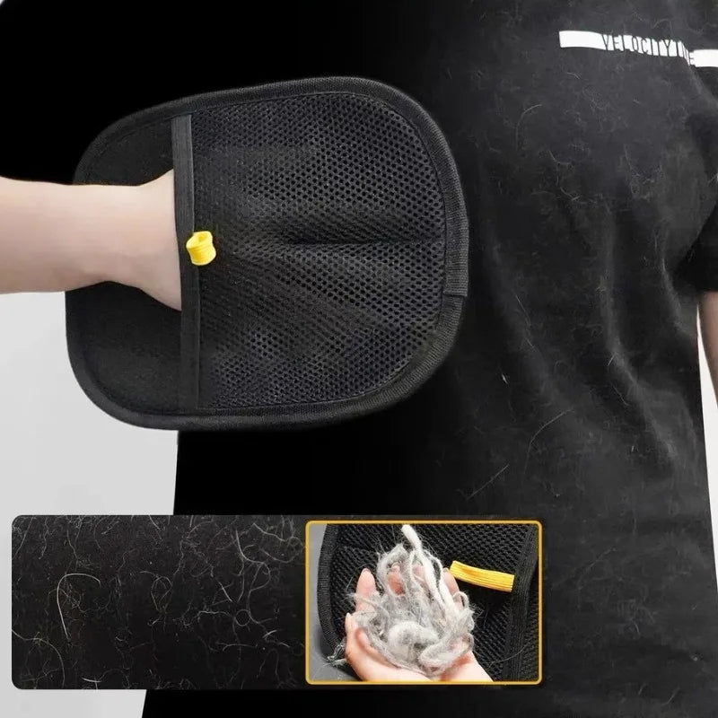 Gant de toilettage anti-poils pour chien et chat