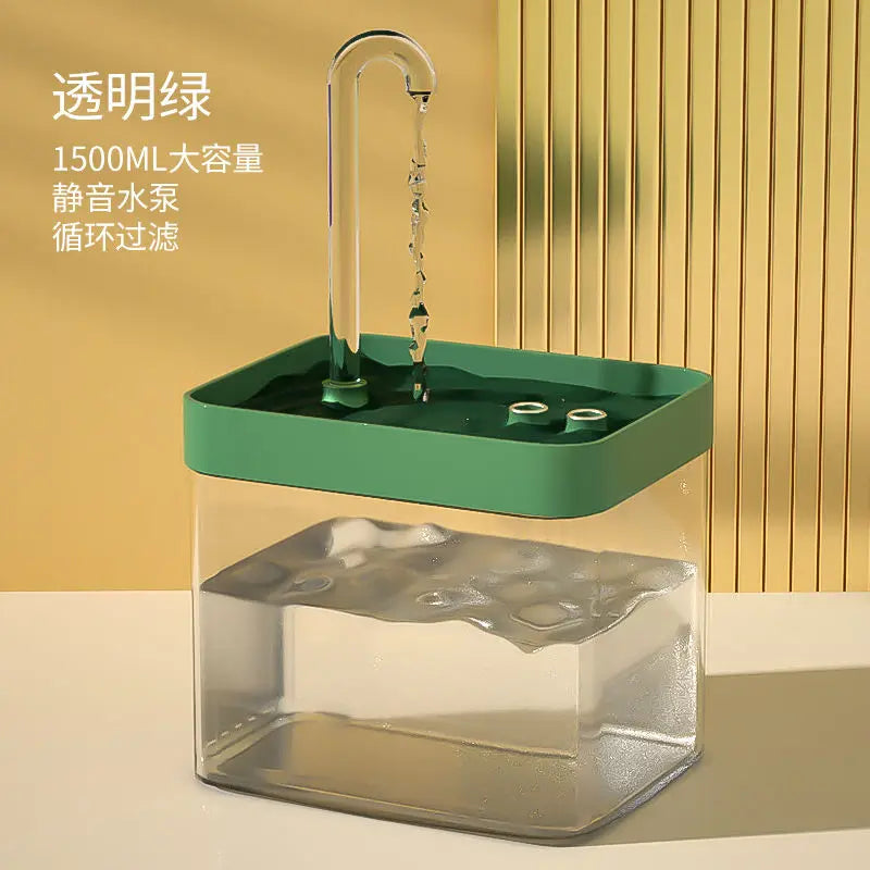 Distributeur d'eau automatique intelligent pour animaux de 1,5 l