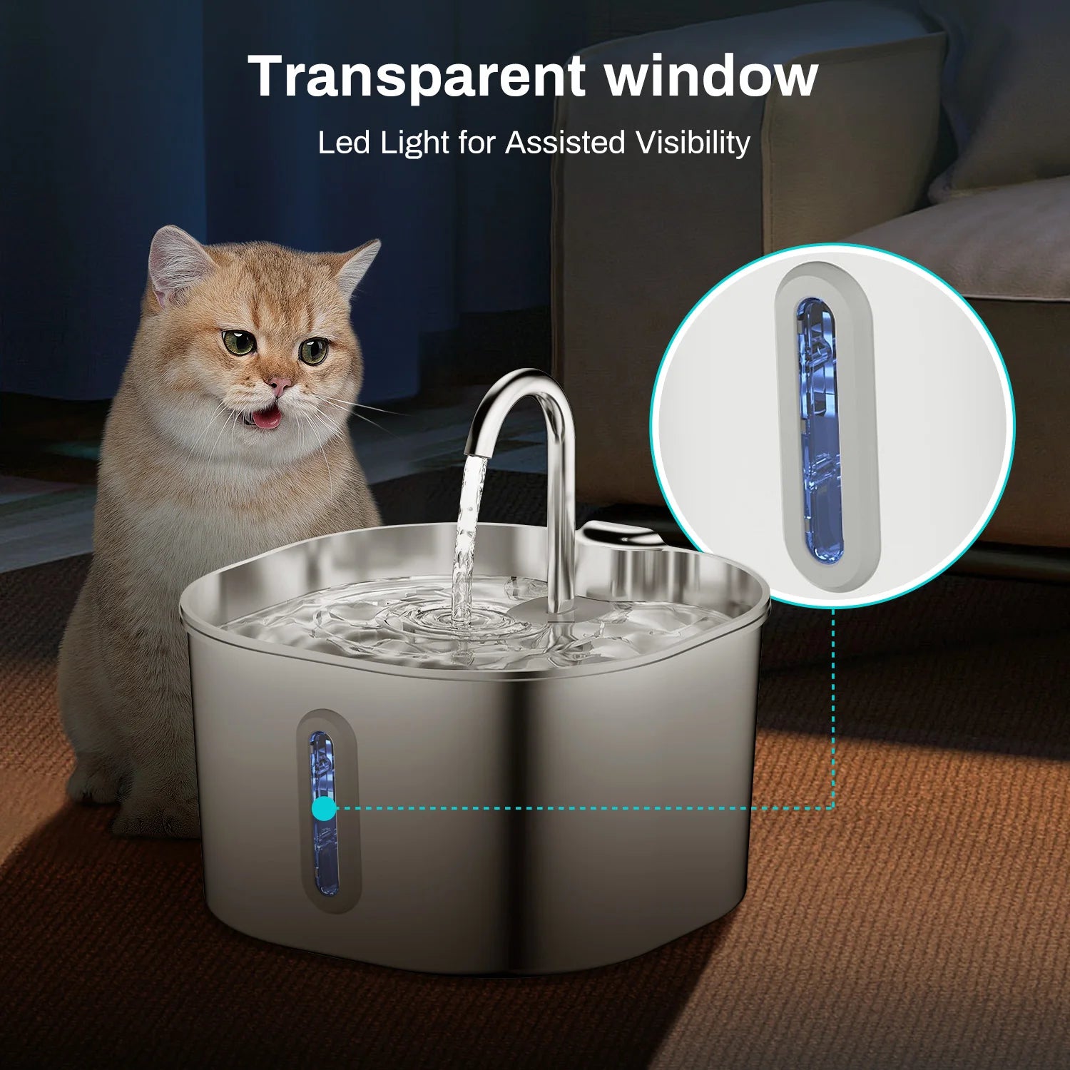 Fontaine automatique pour chat 2,2 L