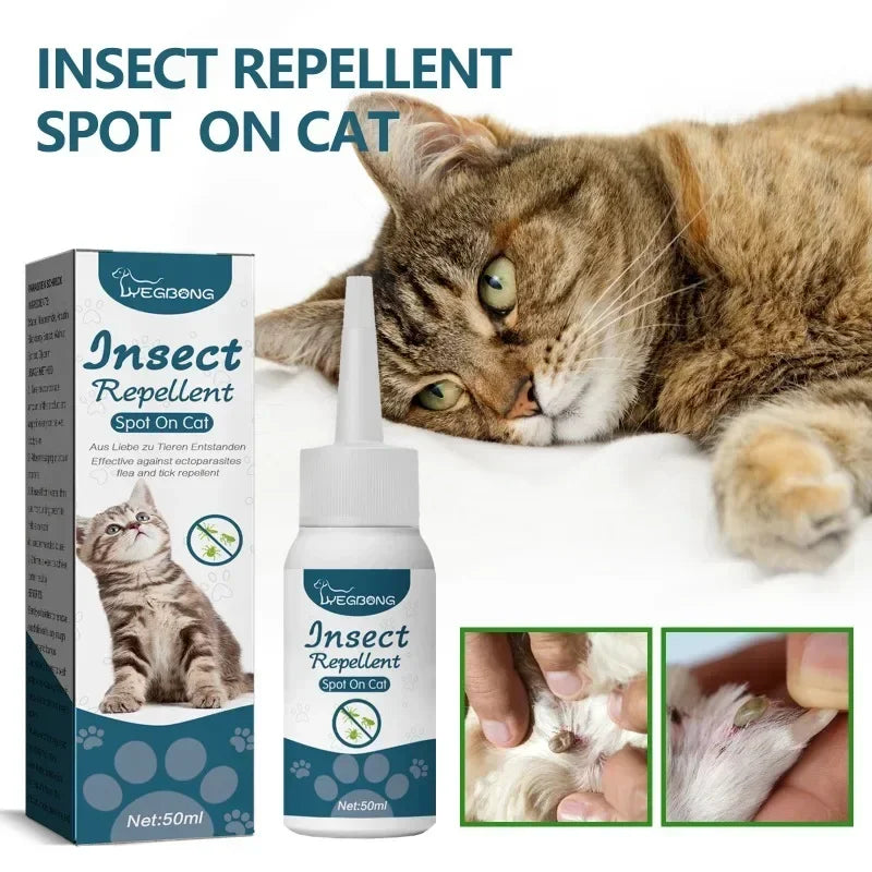 Solution antiparasitaire externe 50ml pour chien et chat — Anti-puces, tiques et poux