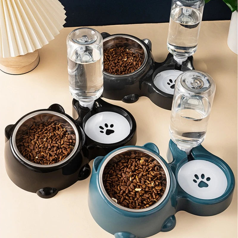 Mangeoire  pour animaux de compagnie et distributeur d'eau