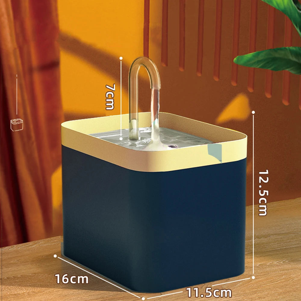 Distributeur d'eau automatique intelligent pour animaux de 1,5 l