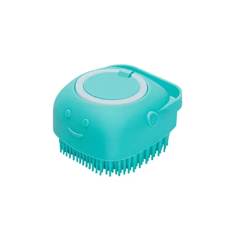 Brosse de bain massage en silicone pour chien et chat