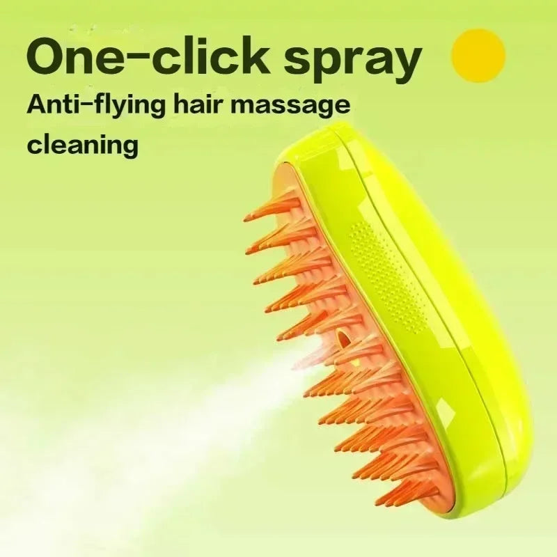 Brosse à vapeur pour chien et chat