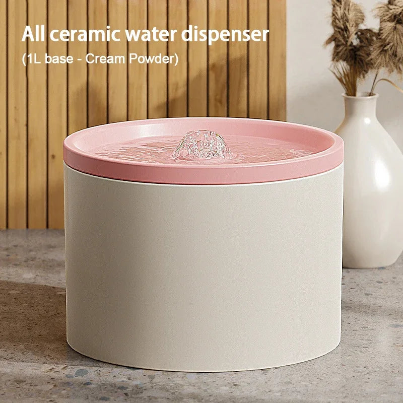 Distributeur automatique d'eau, Ultra silencieux, pour chien, silencieuse en céramique