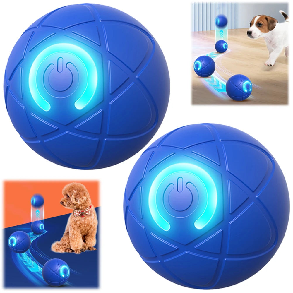 Balle interactive LED automatique pour chien