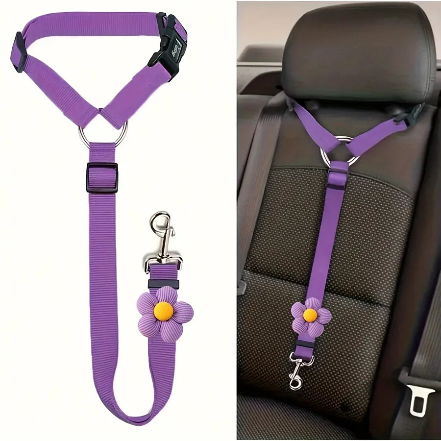 Ceinture de sécurité voiture pour chien — réglable