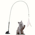 Jouet pour chat avec cloche interactive et baguette en plumes