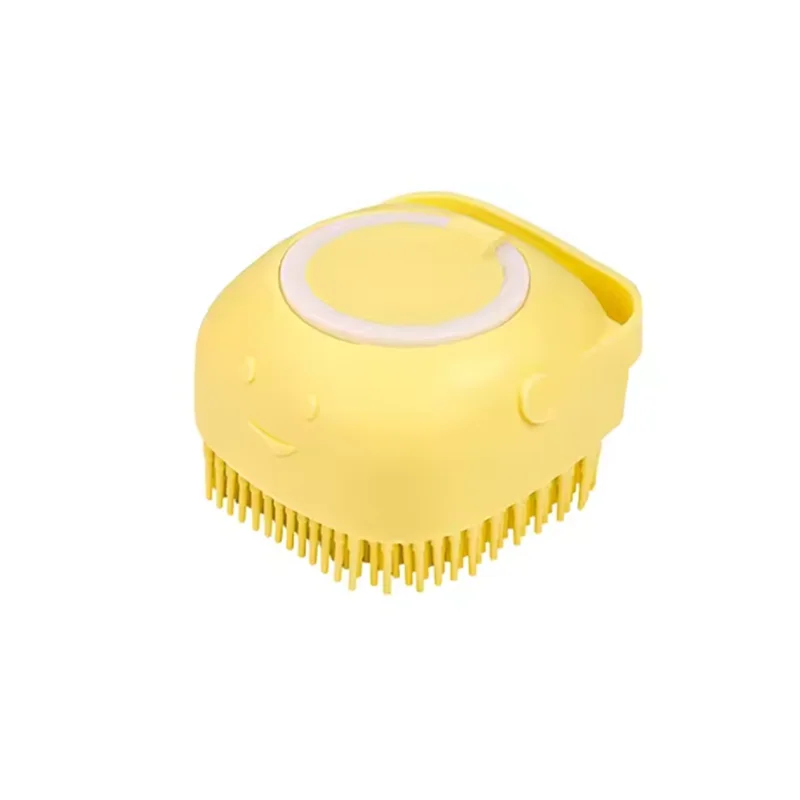 Brosse de bain massage en silicone pour chien et chat