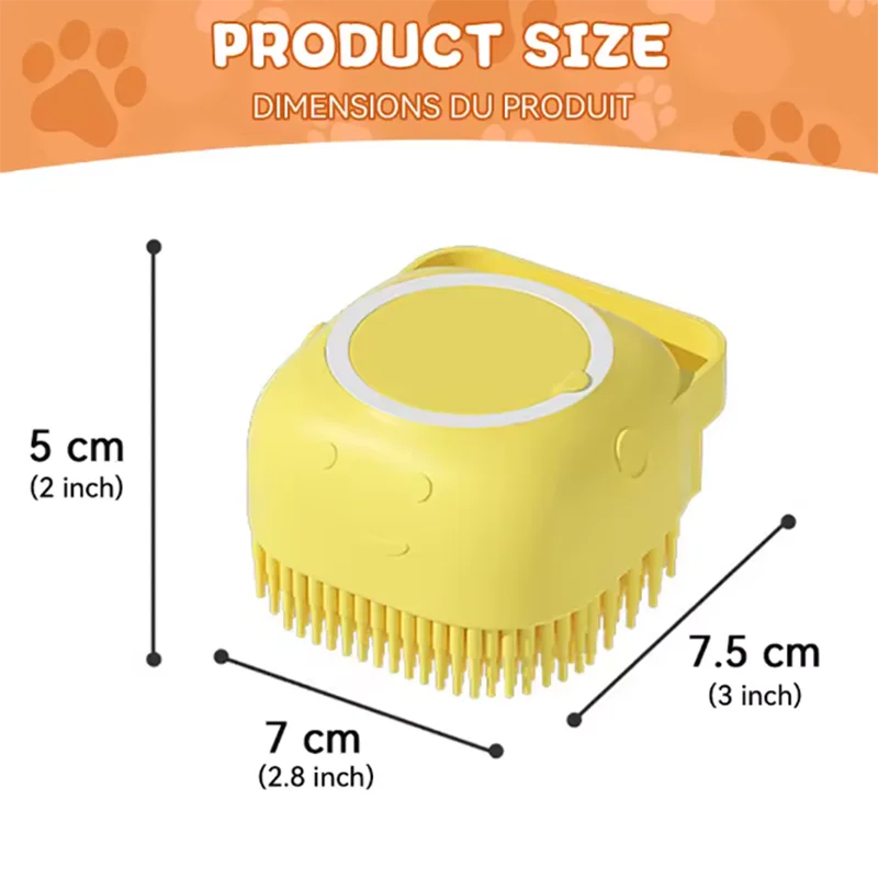 Nouvelle brossé de  bain pour chiens et chats