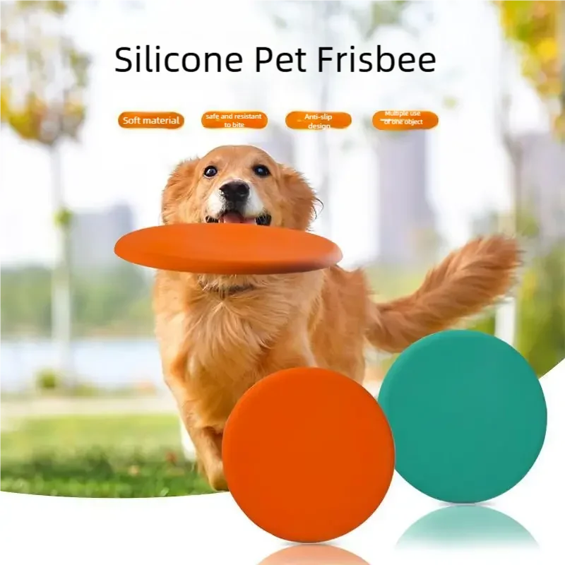 Frisbee en silicone pour animaux de compagnie