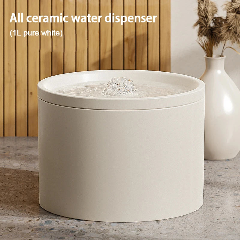 Distributeur automatique d'eau, Ultra silencieux, pour chien, silencieuse en céramique