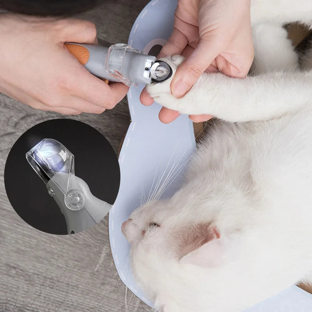 Coupe-ongles LED professionnel pour chat et chien