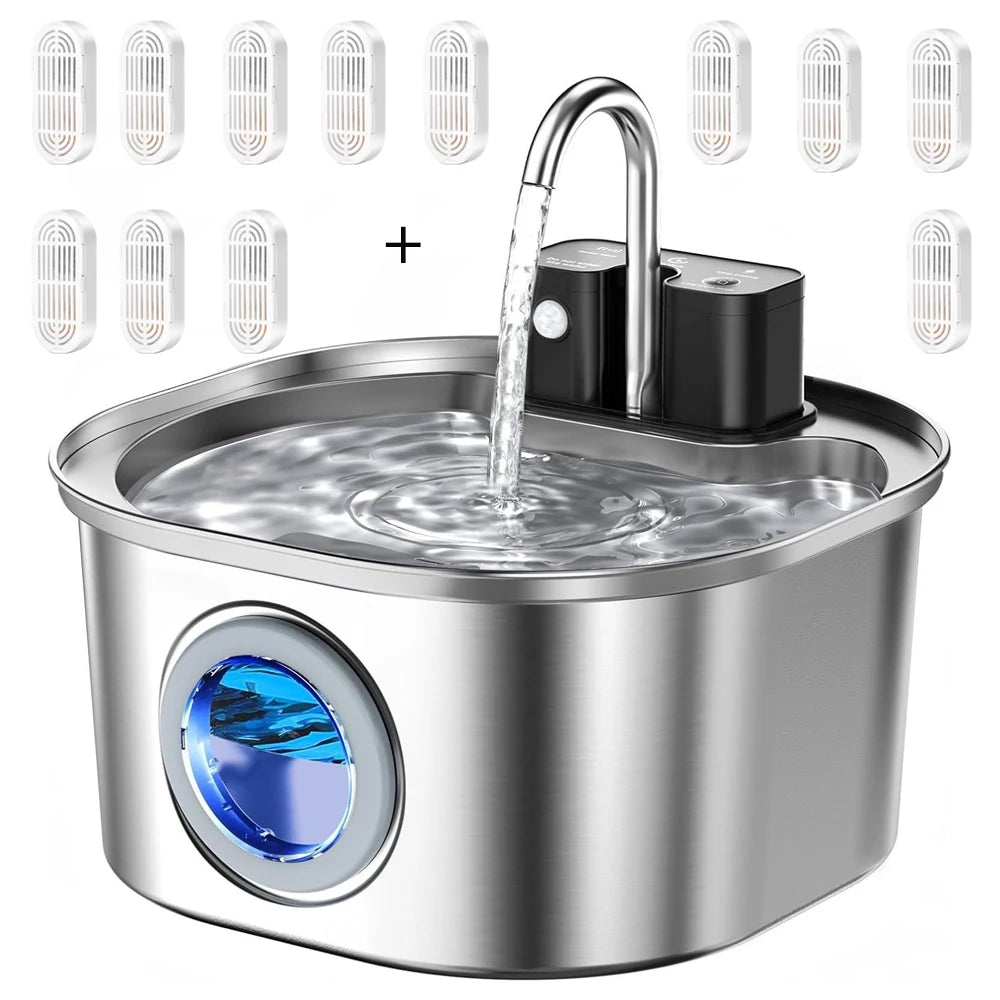 Cat Water Fountain, Wireless Charging Sensor