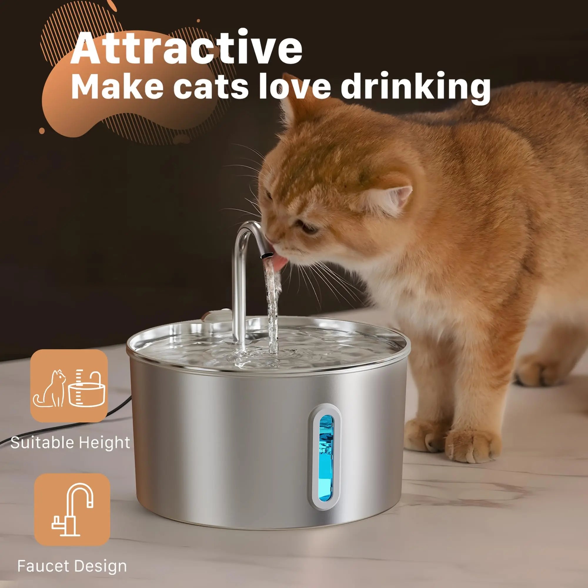 Fontaine automatique pour chat 2,2 L