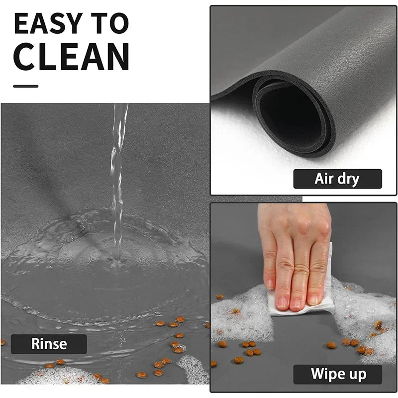 Tapis absorbant pour chien et chat, pour aliments et eau