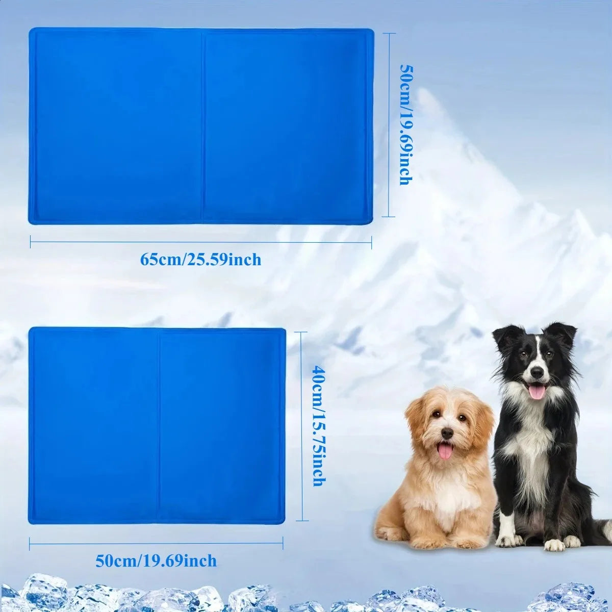 New Cooling Mat for Pets, Dog and Cat Pad, Summer Sleeping Cushion, Wear-Resistant, Heat Relief, Cooling Sponge Gel, Pet Supplies