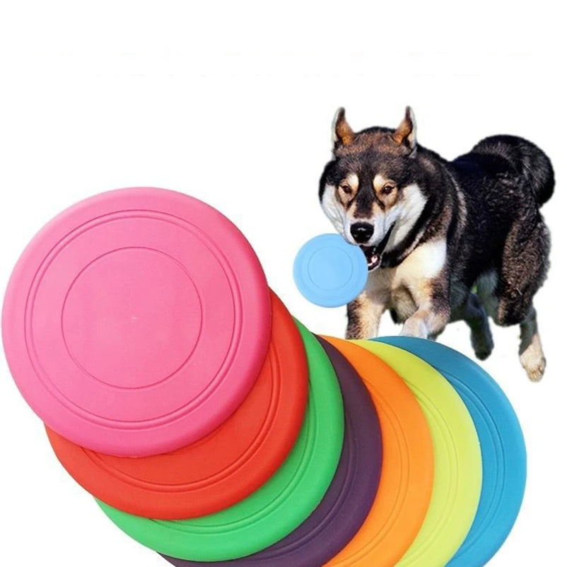 Frisbee en silicone pour animaux de compagnie