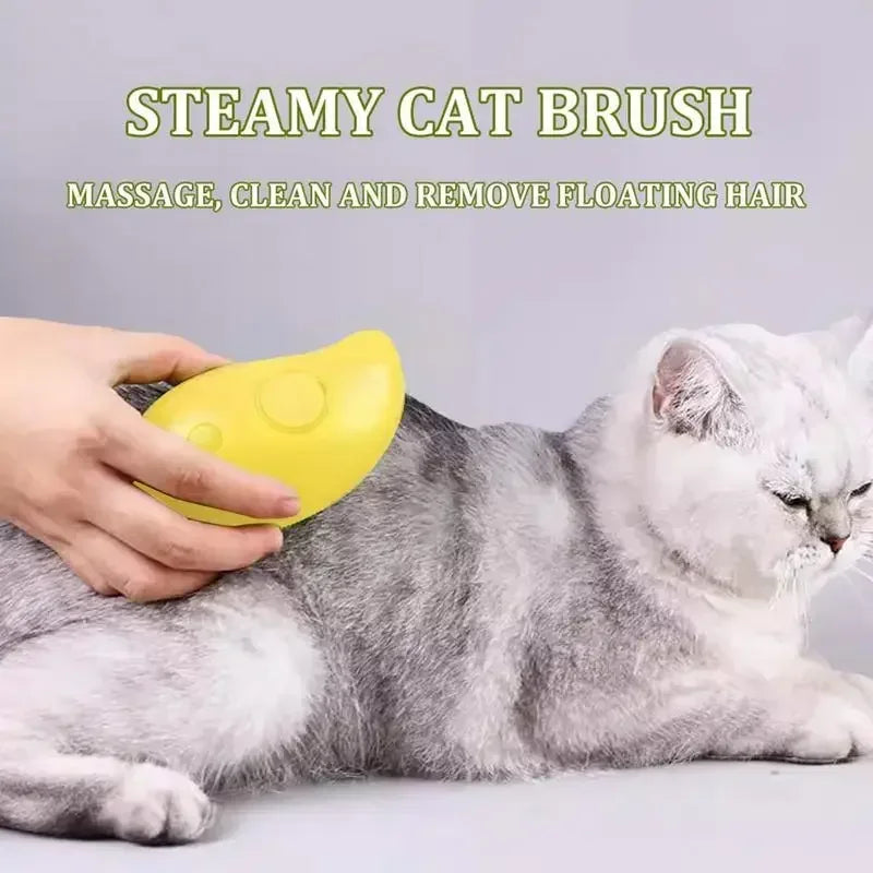 Brosse à vapeur pour chien et chat