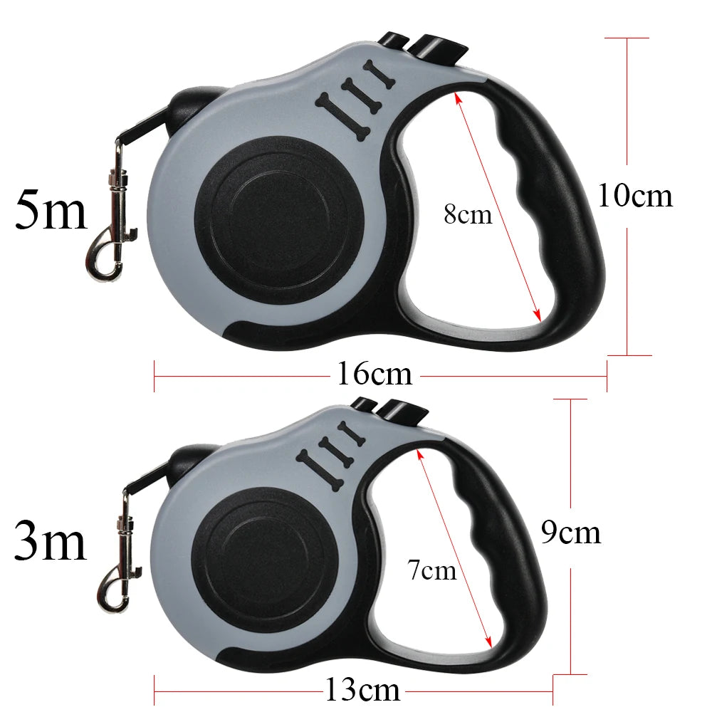 Laisse pour chien de 3m 5m, en Nylon solide, pour chiots