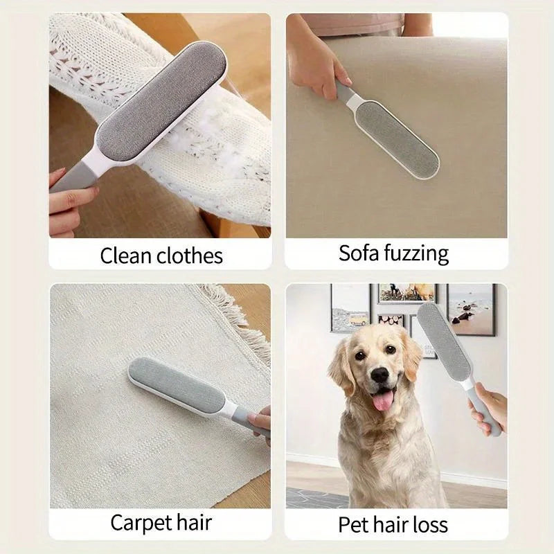 Brosse anti-poils double face électrostatique — Chien & Chat