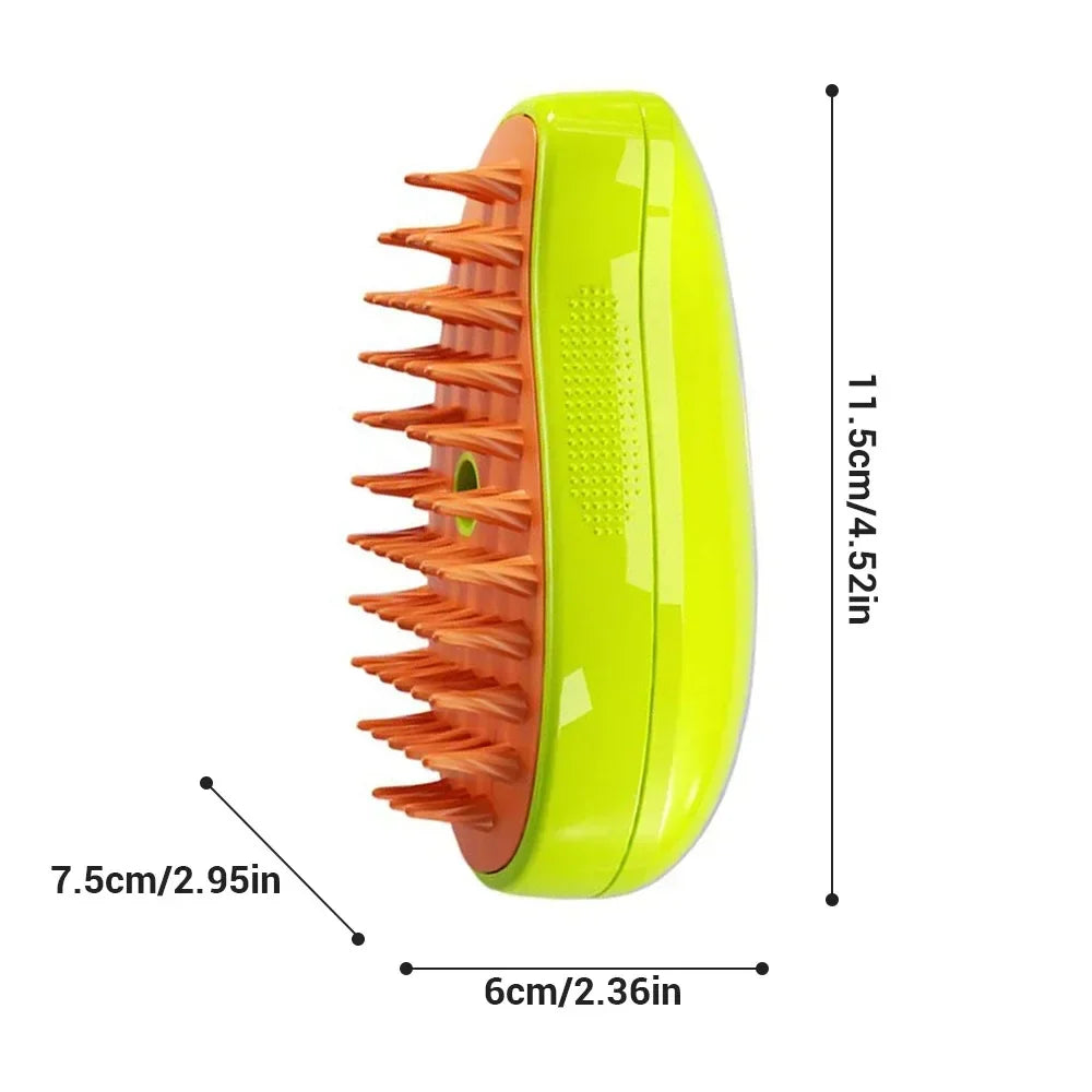 Brosse à vapeur pour chien et chat