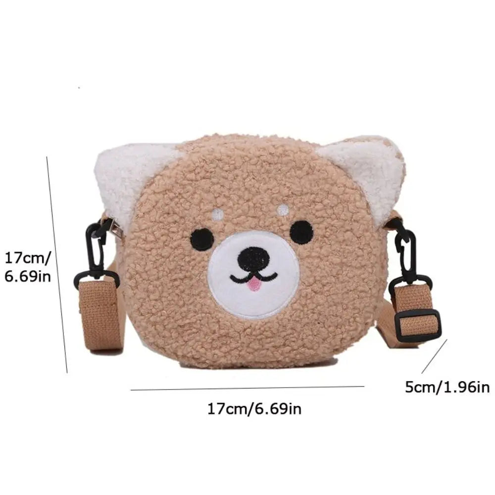 Sac à bandoulière en peluche pour femme