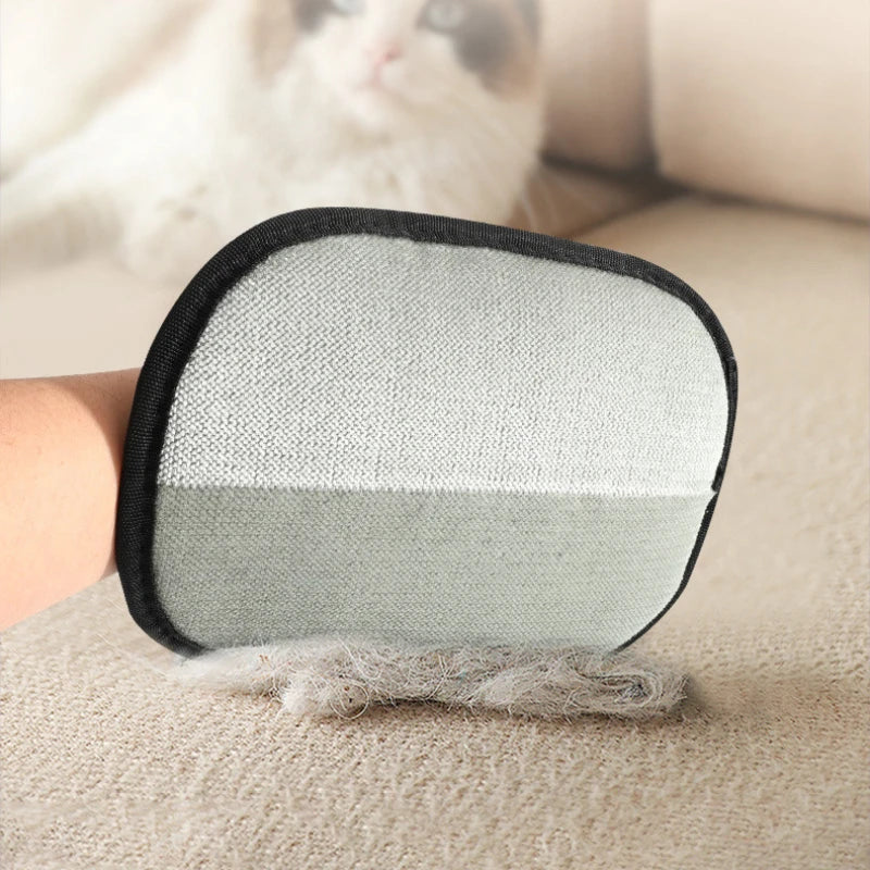Gant de toilettage anti-poils pour chien et chat