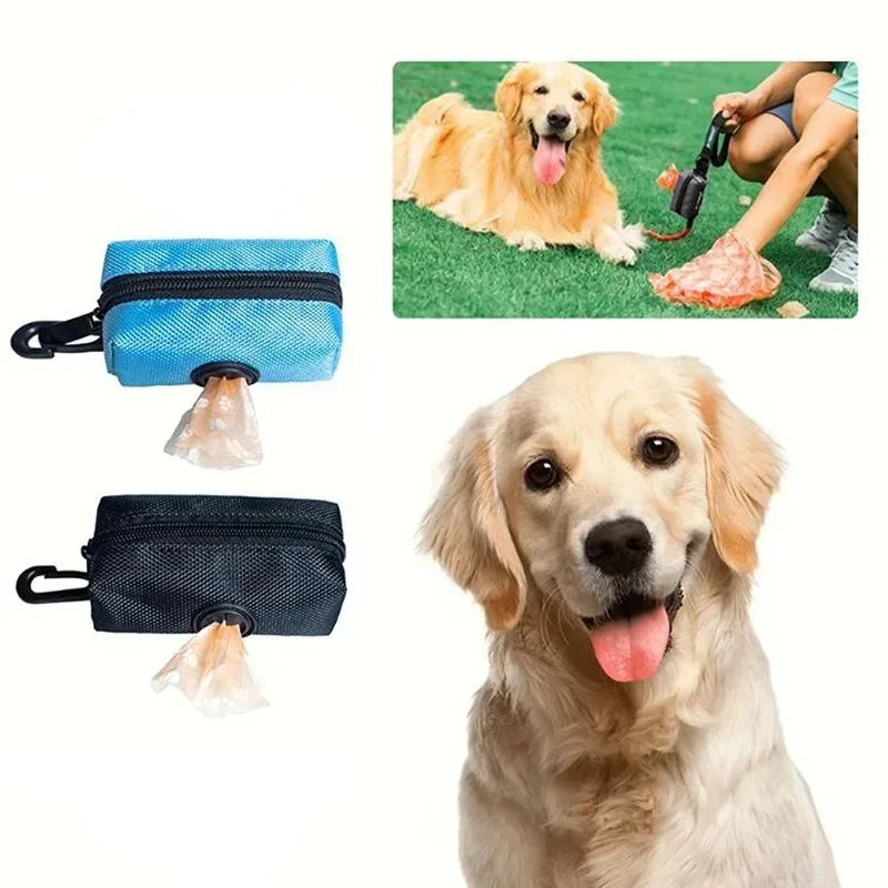 Distributeur portatif de sac de crotte de chien, tissu Oxford imperméable,
