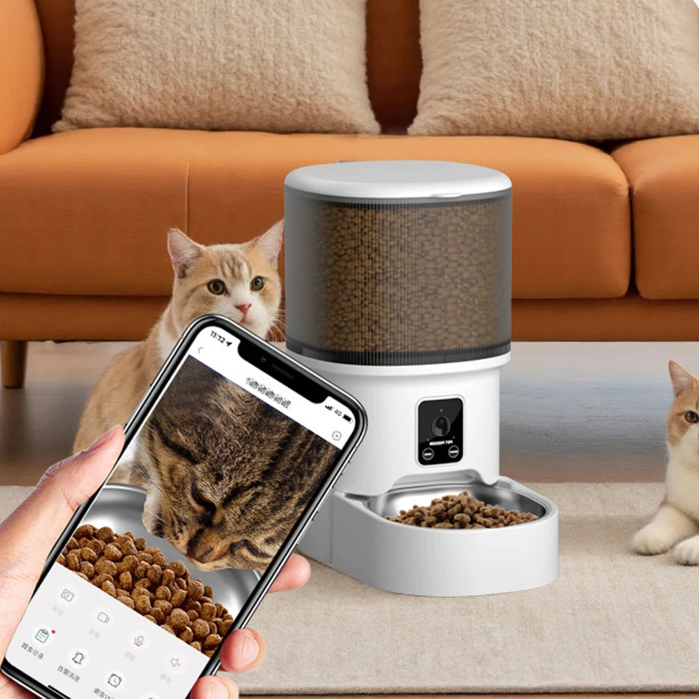 Distributeur automatique de croquettes WiFi 4L pour chat et chien