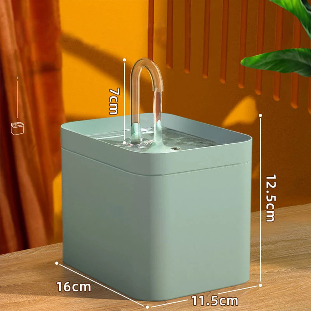 Distributeur d'eau automatique intelligent pour animaux de 1,5 l