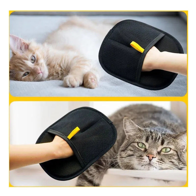Gant de toilettage anti-poils pour chien et chat
