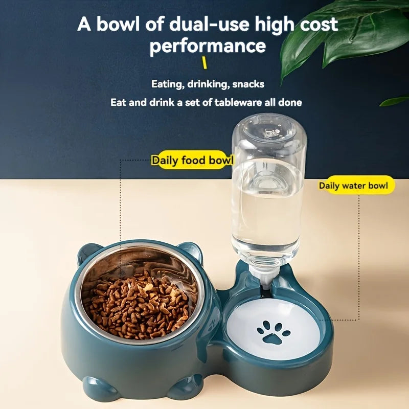 Mangeoire  pour animaux de compagnie et distributeur d'eau