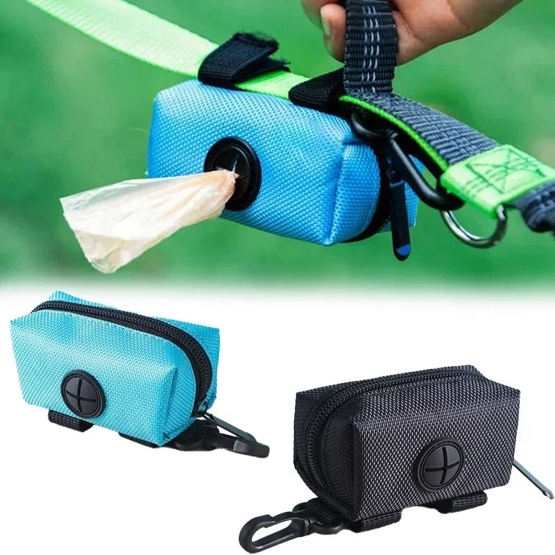 Distributeur portatif de sac de crotte de chien, tissu Oxford imperméable,