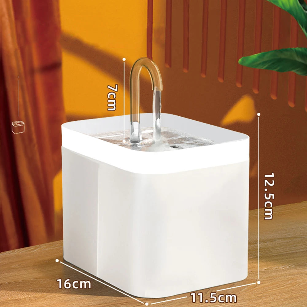 Distributeur d'eau automatique intelligent pour animaux de 1,5 l