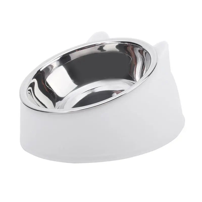 Bol créatif incliné pour chat, chaton, chiot, en acier inoxydable