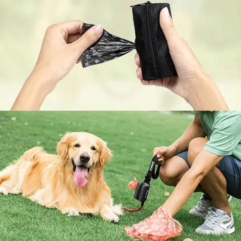 Distributeur portatif de sac de crotte de chien, tissu Oxford imperméable,