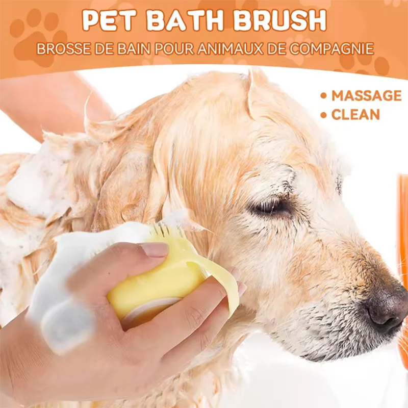 Nouvelle brossé de  bain pour chiens et chats
