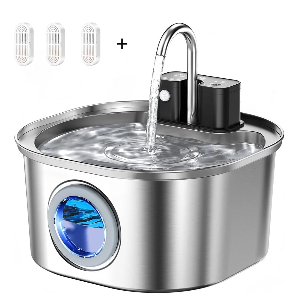 Cat Water Fountain, Wireless Charging Sensor