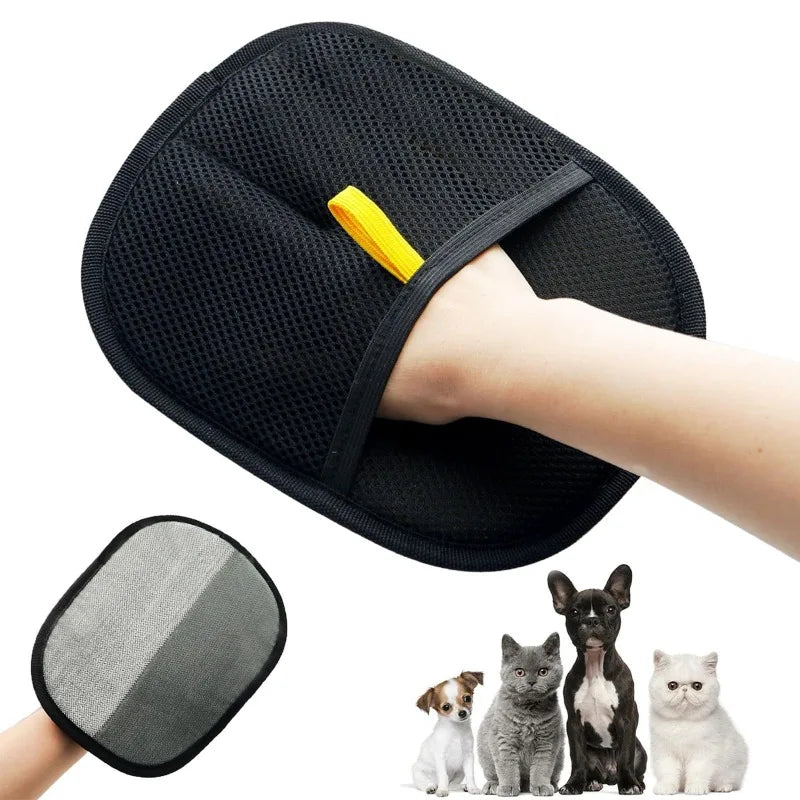 Gant de toilettage anti-poils pour chien et chat