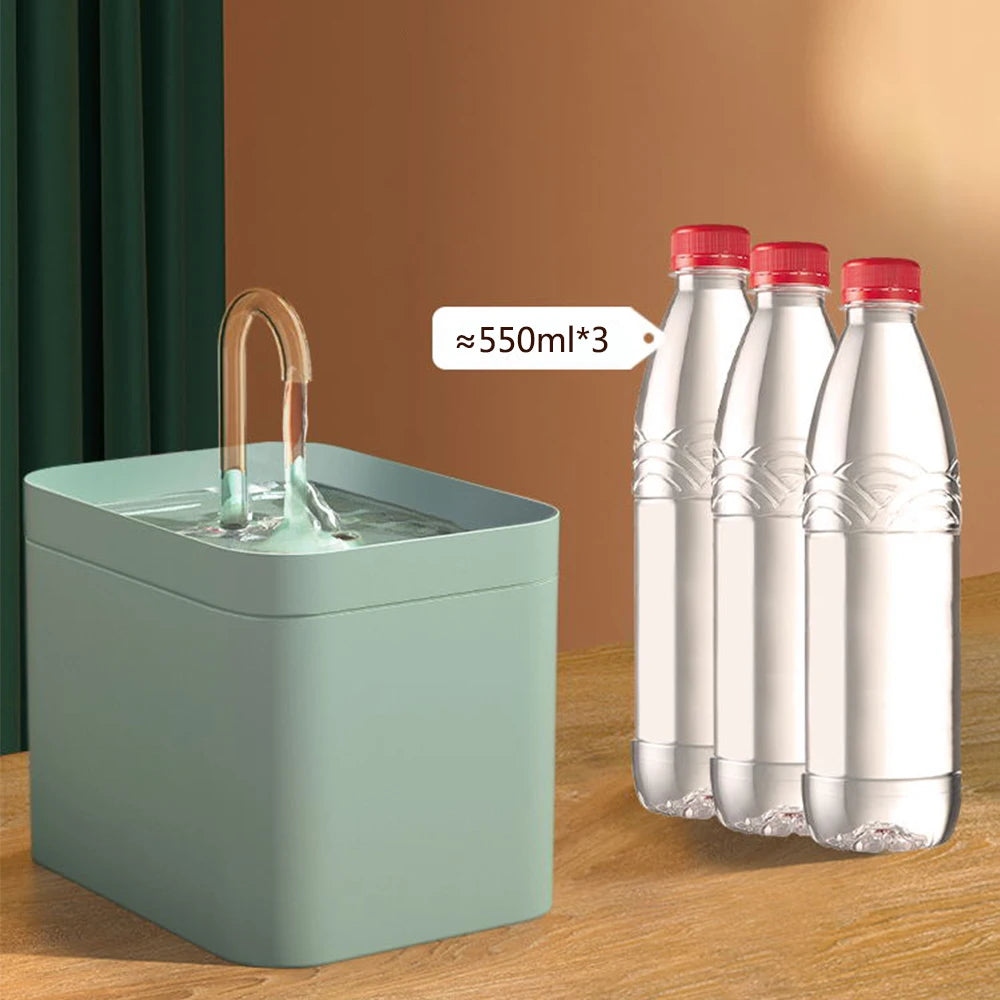 Distributeur d'eau automatique intelligent pour animaux de 1,5 l