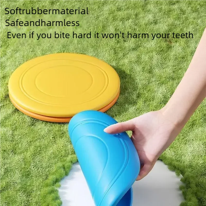 Frisbee en silicone pour animaux de compagnie