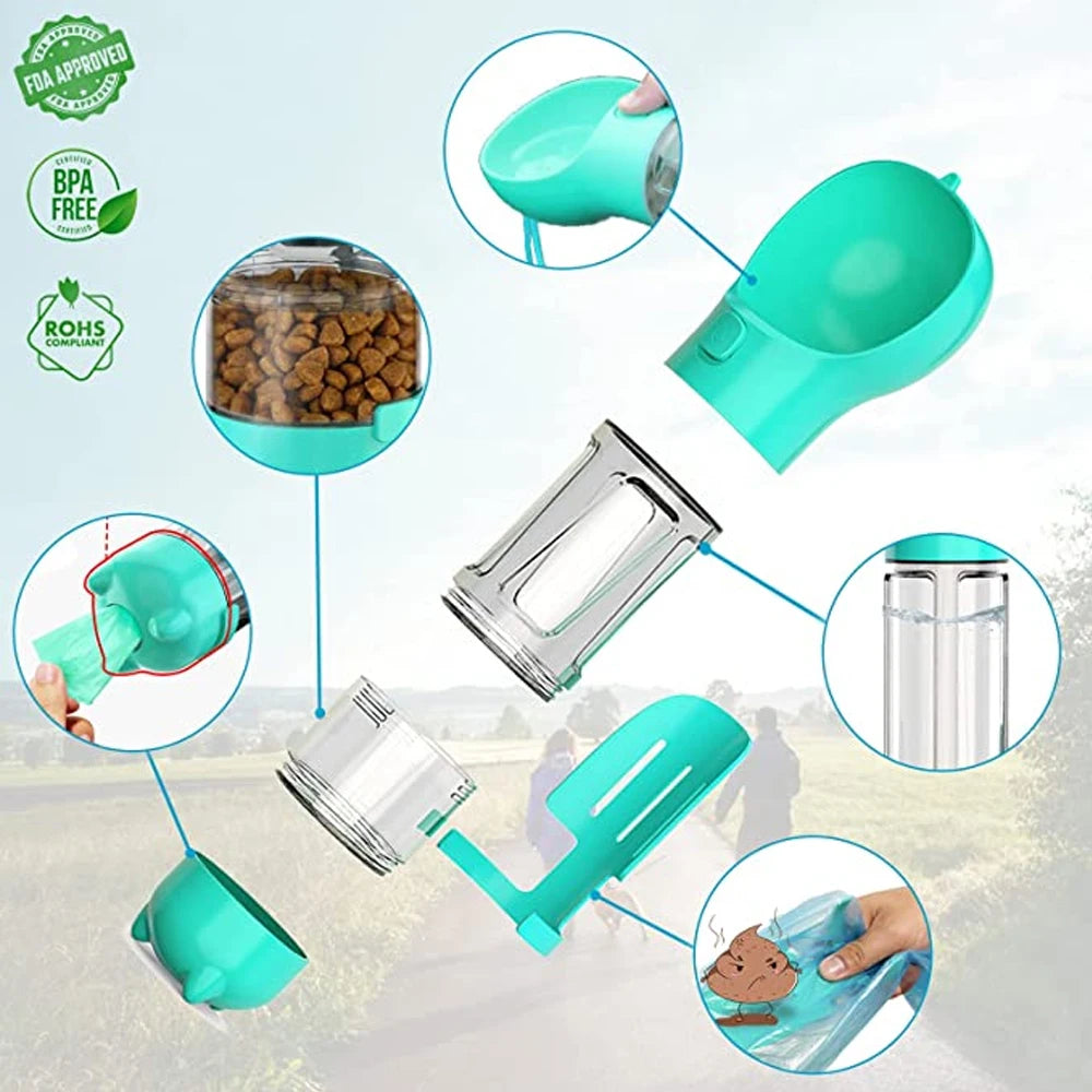 Bouteille d'Eau Portable pour Animaux de Compagnie