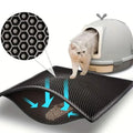Litière imperméable pour chat, double couche