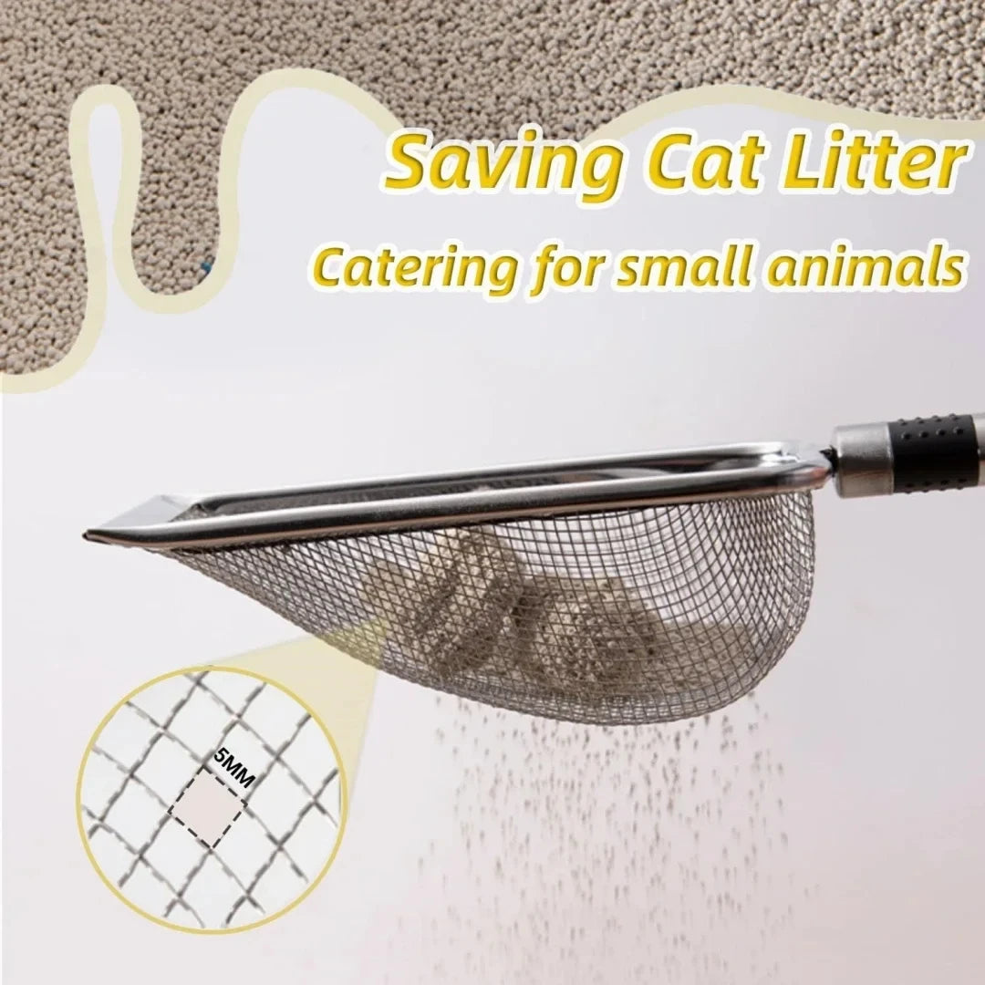Pelle à litière en acier inoxydable pour chat